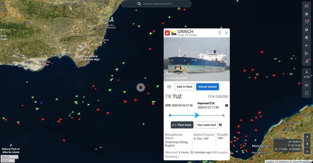 Обложка статьи Российские танкеры в Баренцевом море массово отключают транспондеры на фоне арестов