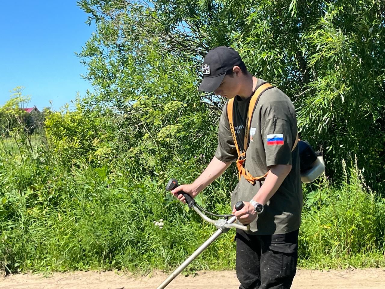 Известный нелепыми акциями по помощи военным и их семьям штаб губернатора  Архангельской области «Вместе мы сильнее» вновь отчитался о проделанной  работе – на этот раз волонтеры скосили траву жене военного — SOTA