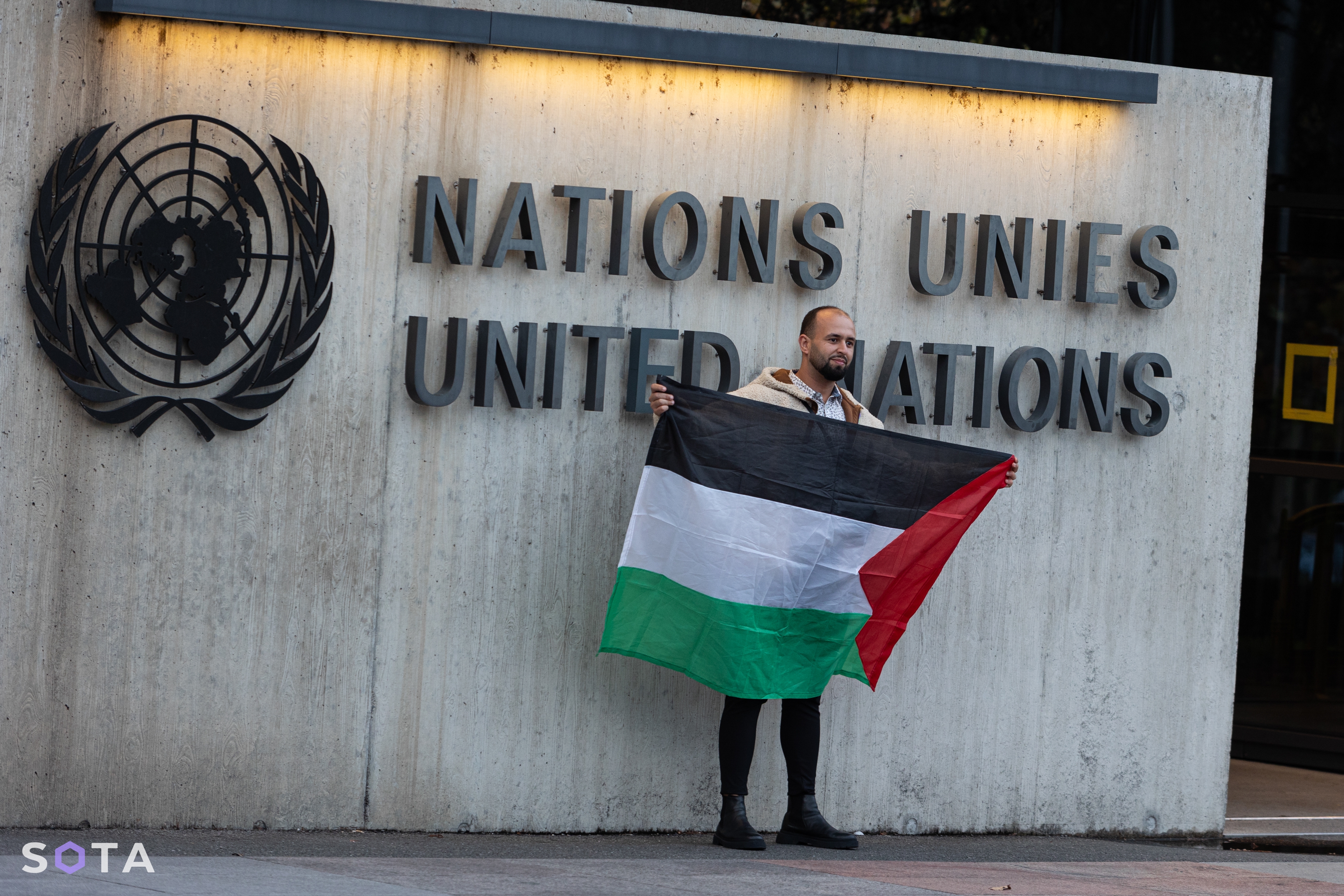 Пикет в поддержку Палестины после теракта 7 октября. Дворец ООН в Женеве
Руслан Терехов / SOTA