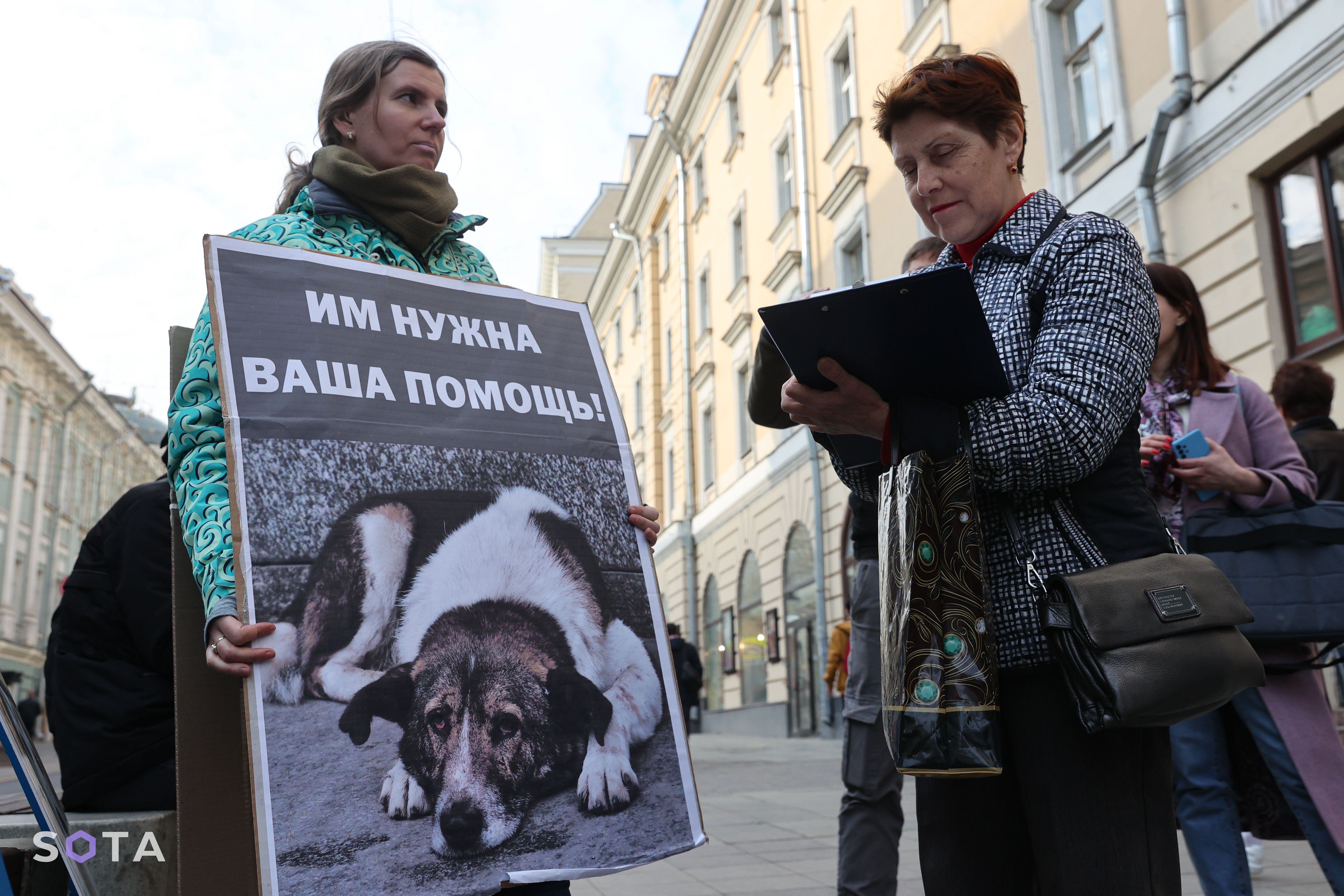 Сбор подписей зоозазщитниками против эвтаназии бездомных животных.
Snusmumriken / SOTA