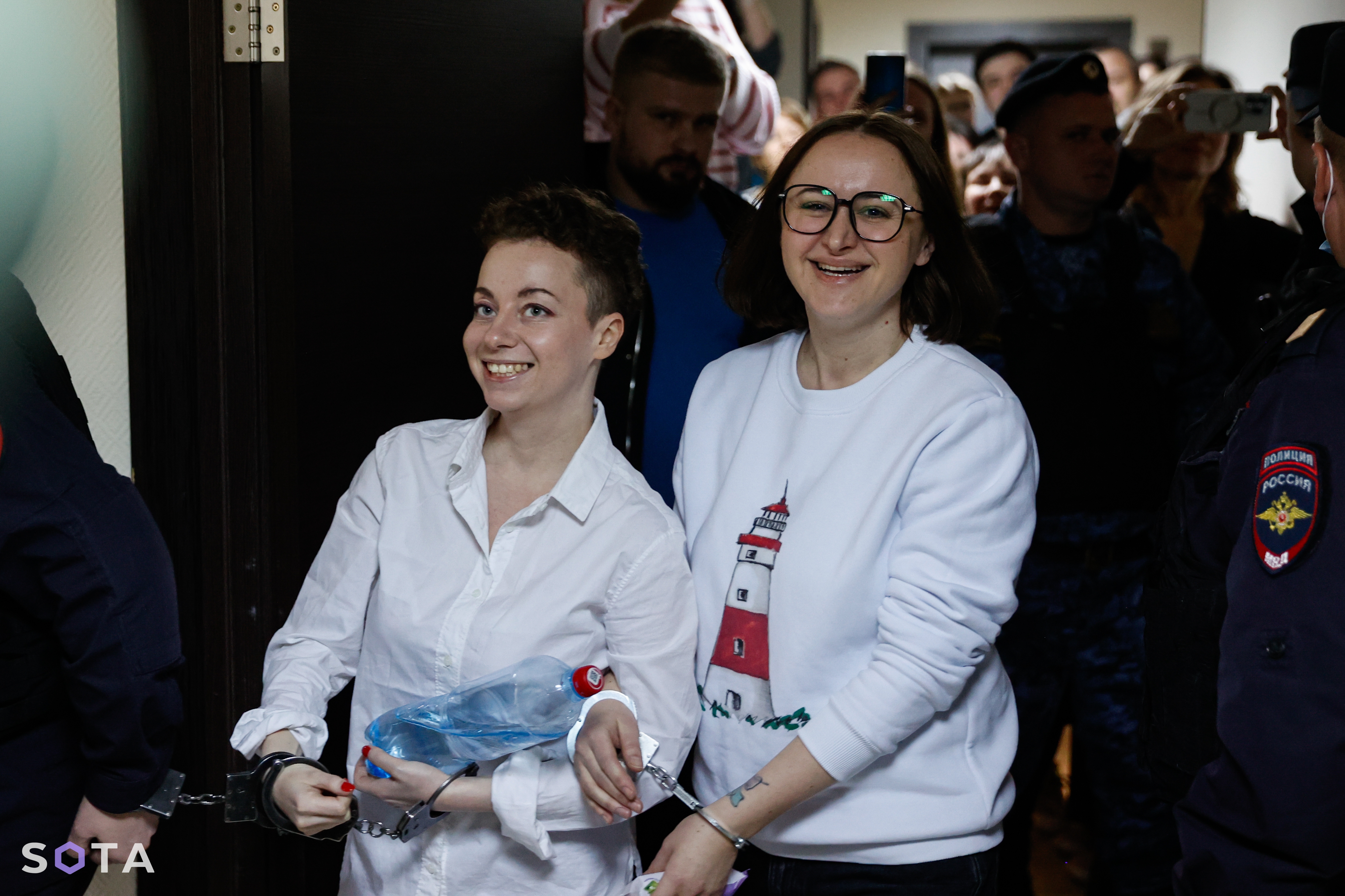 Евгения Беркович и Светлана Петрийчук в суде
