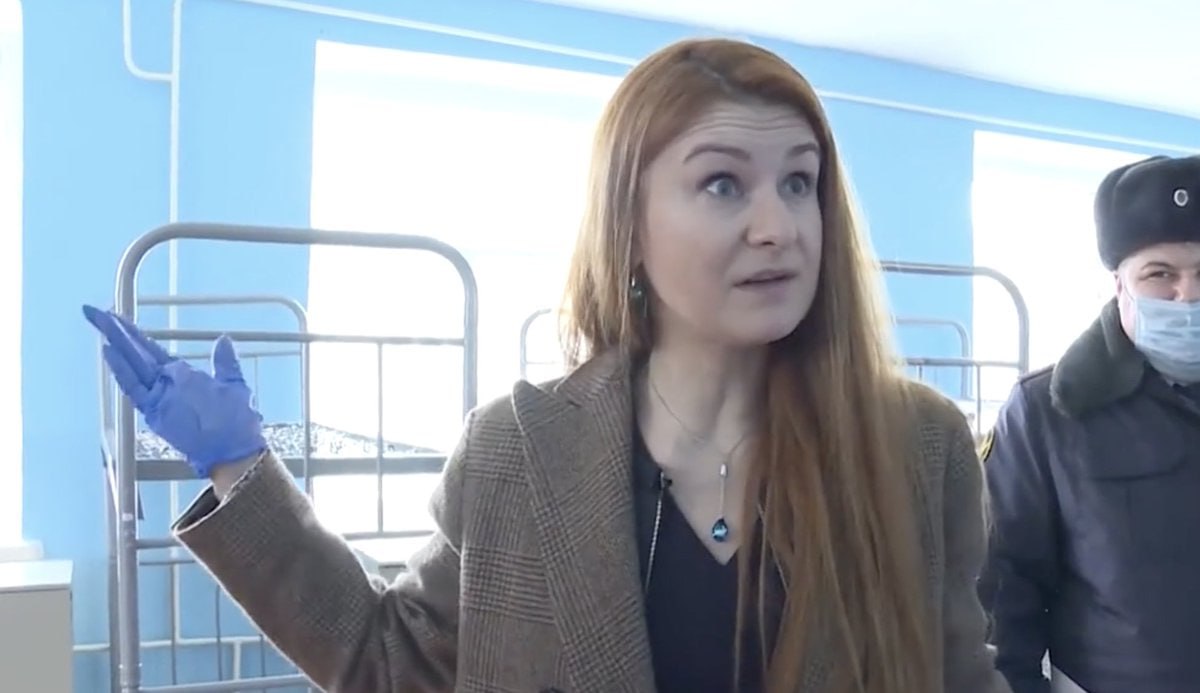 Бутина в колонии у Алексея Навального.
Скриншот из видео