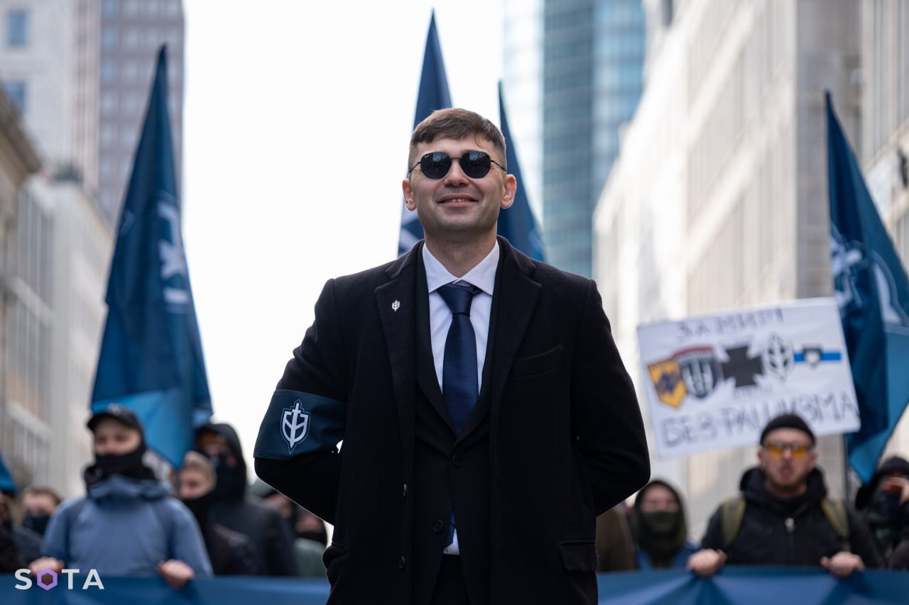 Кирющенко на митинге Навальной, Яшина и Кара-Мурзы в Берлине 1 марта 2025 года. Фото: SOTA