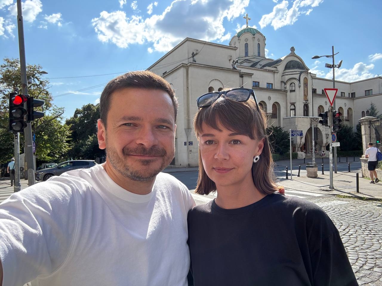 Яшин и Фадеева в Белграде.
Фото: Илья Яшин
