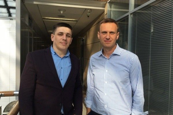 Андрей Боровиков и Алексей Навальный, фото из соцсетей.