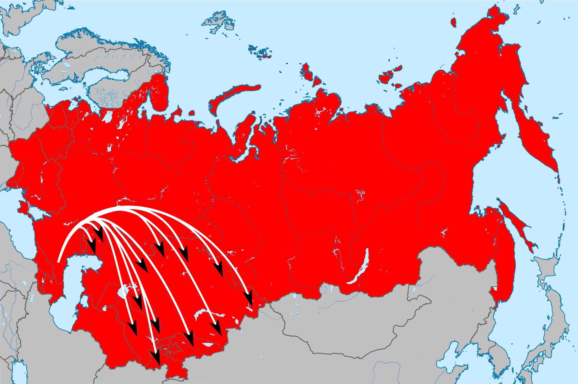 Карта депортации.
Изображение: Умар Тахиргеран