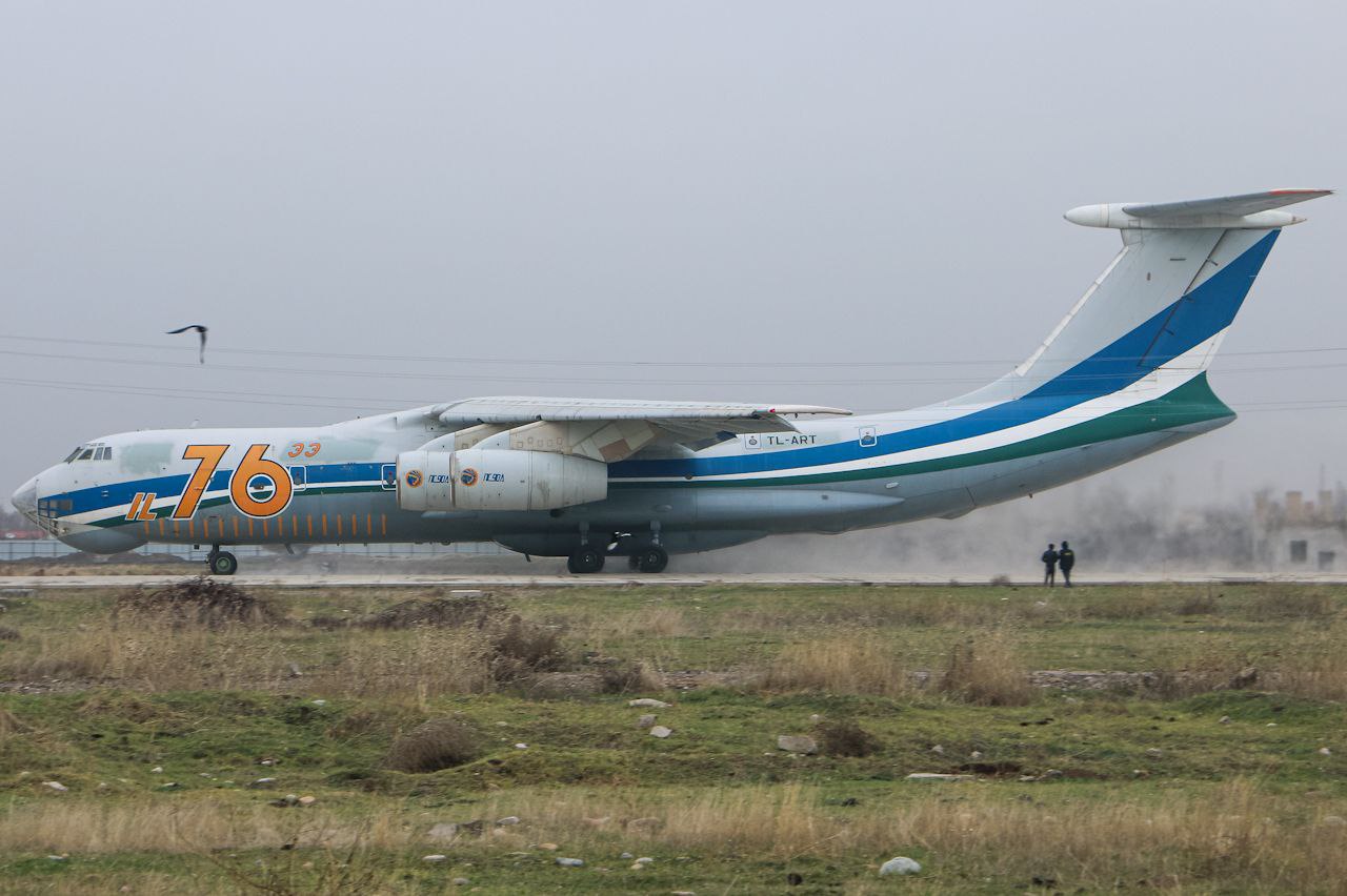 Ил-76МФ с регистрацией TL-ART в Ташкенте
Фото: <a href=